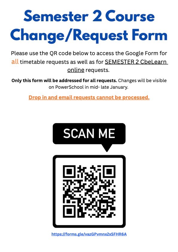 Sem2 25 Course Change Request Form