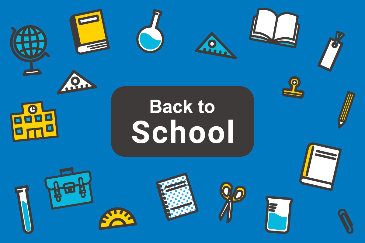 CBE Back-to-school illustration banner for the school website